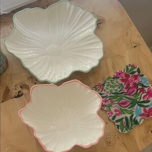 Lilly pulitzer brand new in box floral nesting dish set!